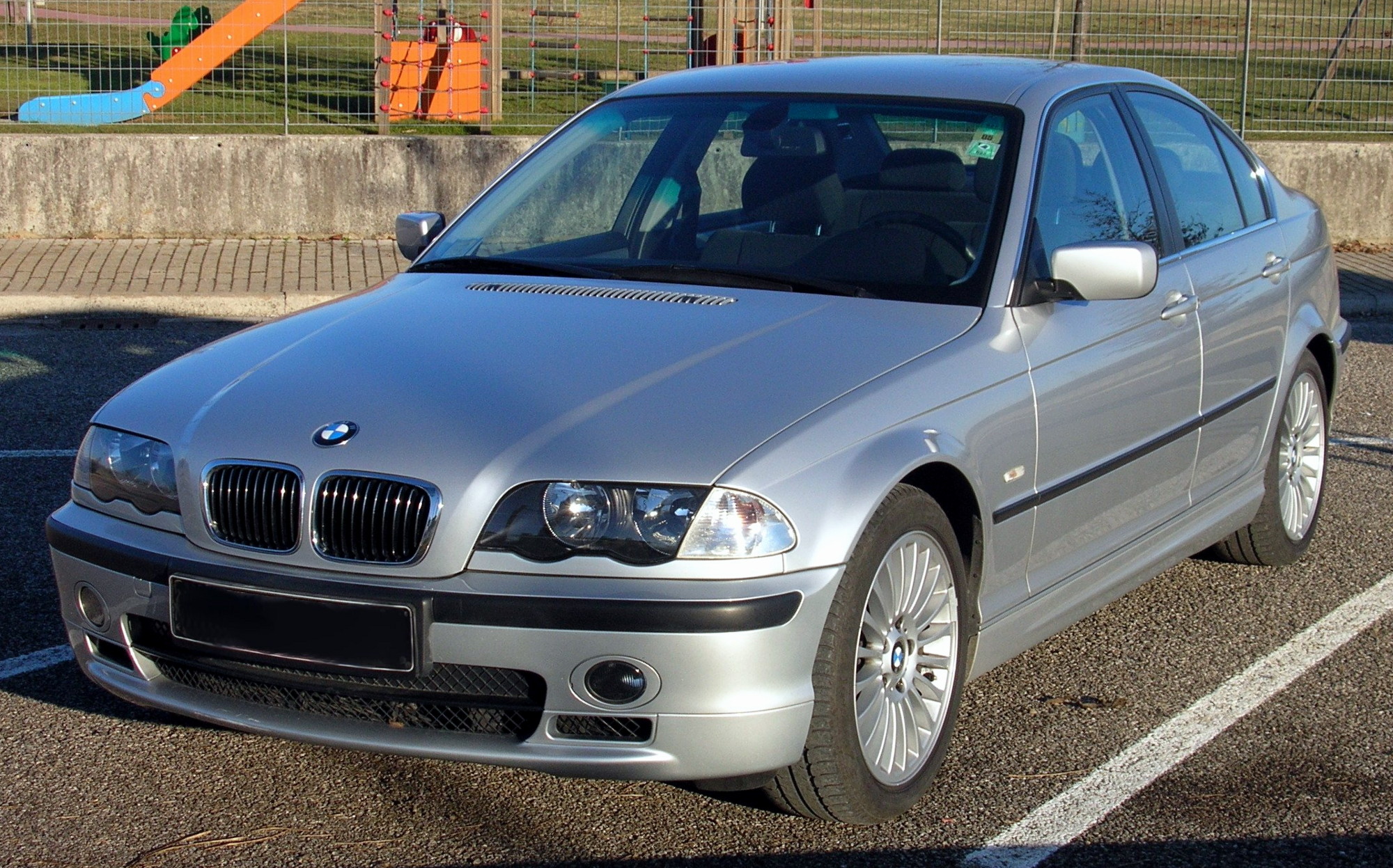 BMW E46 330d sedan with M aerodynamics package